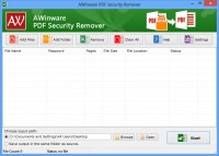  AWinware Pdf Security Remover Update
