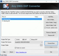   DWG to DXF Converter Any