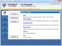   SysTools SQL Decryptor
