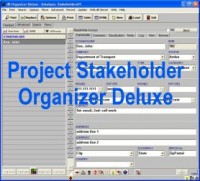   Project Stakeholder Organizer Deluxe