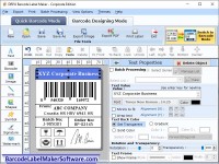   Corporate Edition Barcode Software