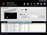   Phone spy telephone recording system
