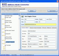   Lotus Notes Address Book Conversion