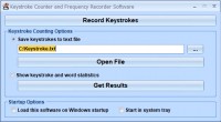  Keystroke Counter and Frequency Recorder Software