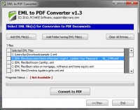   Change EML to PDF