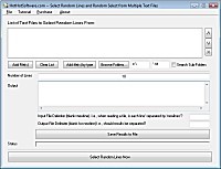   Buy Select Random Lines and Random Select from Multiple Text Files
