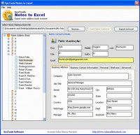   SysTools Notes to Excel