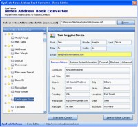   Lotus Notes Contacts Conversion