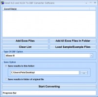   Excel XLS and XLSX To DBF Converter Software