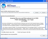   Repair Word 2007 File