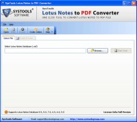   Lotus Notes to PDF Converter Freeware