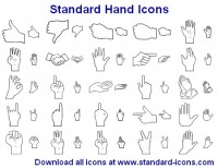   Standard Hand Icons