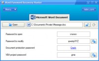   Word Password Recovery Master