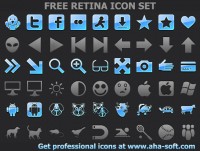   Free Retina Icon Set