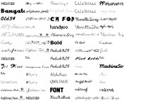   cursive Font Pack