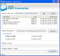   Convert DBX to EML