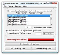 Скачать бесплатно Get MS Word Auto Save and Backup Files Automatically