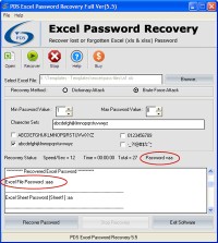   Freeware MS Excel Password Recovery
