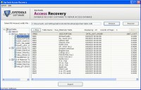  ACCDB Access File Recovery Tool