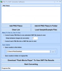   PNG To SWF Converter Software