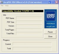 Скачать бесплатно VeryPDF PDF to Word Converter