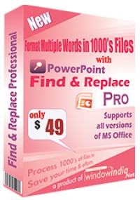   PowerPoint Find and Replace Professional