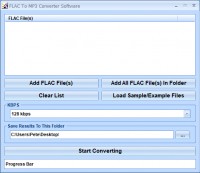   FLAC To MP3 Converter Software