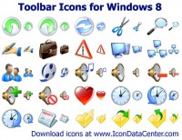 Скачать бесплатно Toolbar Icons for Windows 8