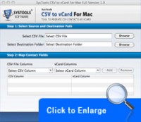   CSV to vCard For Mac