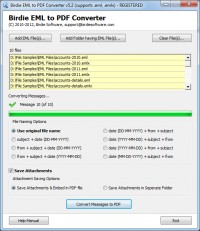   Copy EML Files into PDF