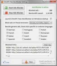 Скачать бесплатно ChrisPC Free Ads Blocker