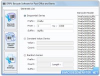   Barcode Generator for Post Office
