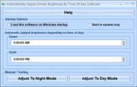   Automatically Adjust Screen Brightness By Time Of Day Software