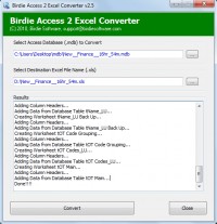   Export Access File to Excel