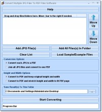   Convert Multiple JPG Files To PDF Files Software