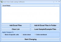   Excel Area Code Lookup Software