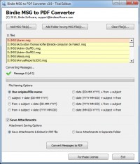   Exchange Outlook MSG with Adobe PDF