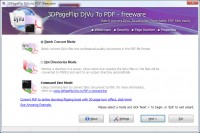   3DPageFlip Djvu to PDF freeware