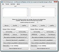   Get List manager Remove List Replace List Sort List compare and duplicate list manager software Software